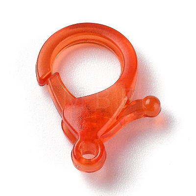 Transparent Plastic Lobster CLaw Clasps KY-H005-A11-1