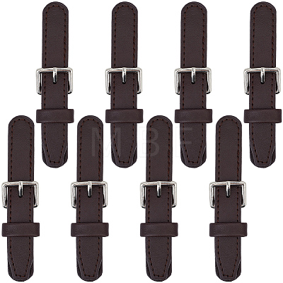 8 Pairs PU Leather Toggle Buckles DIY-GF0012-96A-1