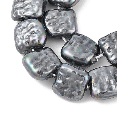 Electroplated Shell Pearl Beads Strands BSHE-Z007-01B-1