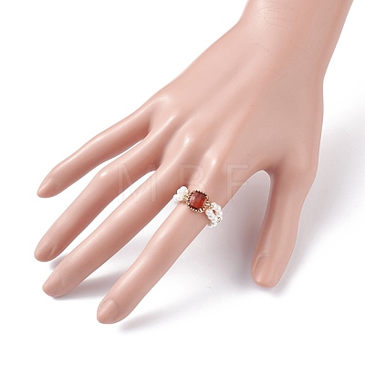 Bling Square Glass Finger Ring RJEW-TA00018-03-1