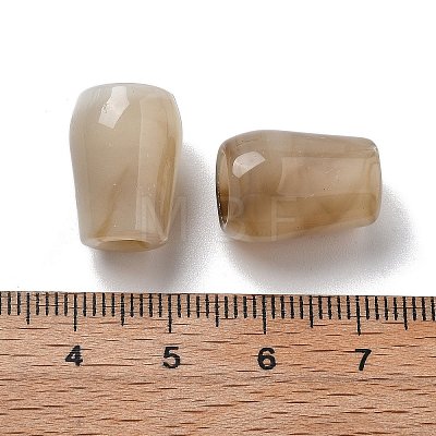 Two Tone Acrylic Beads OACR-S042-03C-1