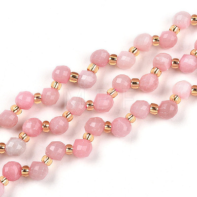 Natural Pink Opal Beads Strands G-T141-54-1