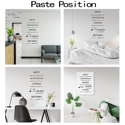 PVC Quotes Wall Sticker DIY-WH0200-002-1