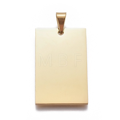 304 Stainless Steel Pendants STAS-F223-48G-1