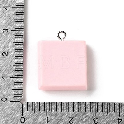 Opaque Resin Imitation Pendants RE-CBA3B4E-01B-1