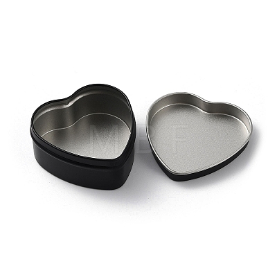 Tinplate Iron Heart Shaped Candle Tins CON-NH0001-02D-1