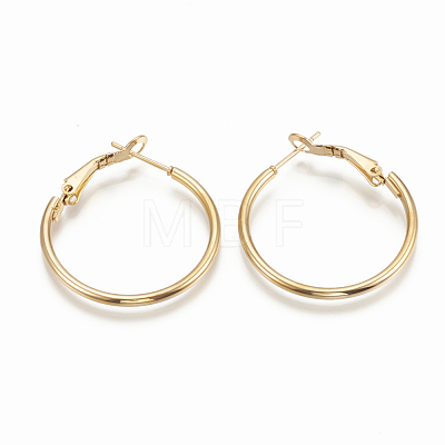 304 Stainless Steel Hoop Earrings STAS-S078-08-40mm-1