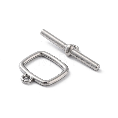 304 Stainless Steel Toggle Clasps STAS-A092-07P-1