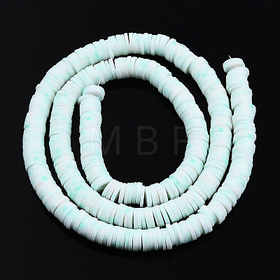 Handmade Polymer Clay Beads Strands CLAY-R089-6mm-169-1