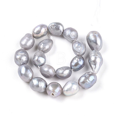 Natural Cultured Freshwater Pearl Beads Strands PEAR-N014-08L-1