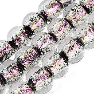 Handmade Foil Glass Beads Strands FOIL-Q002-01A-05-1