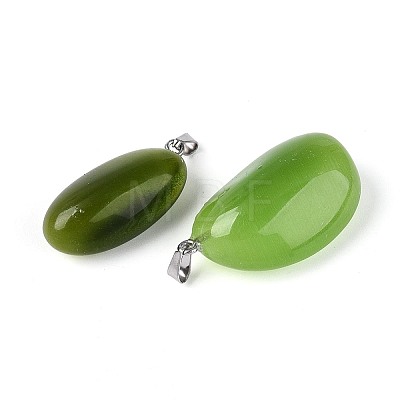 Cat Eye Pendants G-N360-07P-05-1