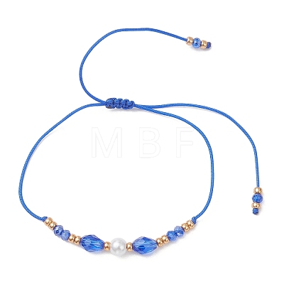 Glass & Seed Beads Braided Bead Bracelets BJEW-MZ00283-01-1