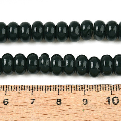 Opaque Spray Painted Glass Beads LS-GLAA-ZX008-8mm-18X-1