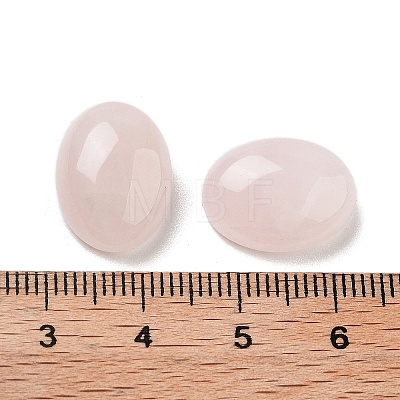 Natural Rose Quartz Cabochons G-G145-01B-38-1