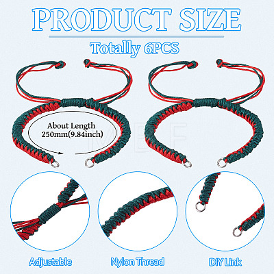 Nylon Thread Bracelets Making AJEW-TAC00104-1