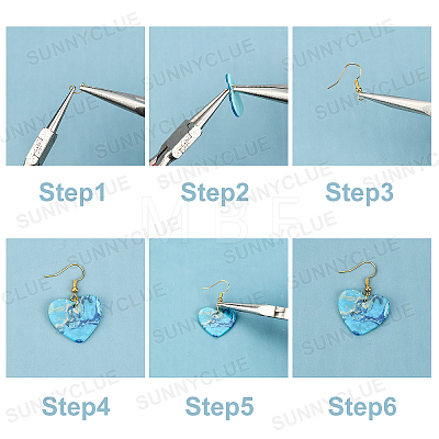 DIY Resin Dangle Earring Making Kits FIND-SC0001-73-1