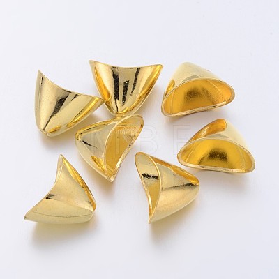 Tibetan Style Alloy Triangle Apetalous Bead Cones TIBE-5212-G-LF-1