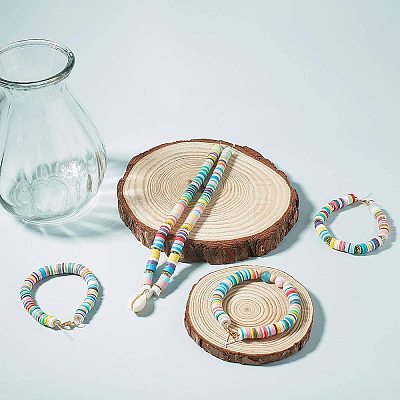 Eco-Friendly Handmade Polymer Clay Beads CLAY-R067-3.0mm-01-1