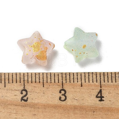 Gradient Color Transparent Acrylic Beads OACR-M023-04A-1