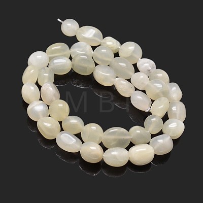 Nuggets Natural White Moonstone Beads Strands G-J336-11-1