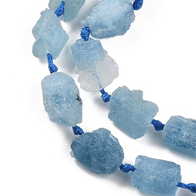 Raw Rough Natural Aquamarine Beads Strands G-D101-A05-02-1