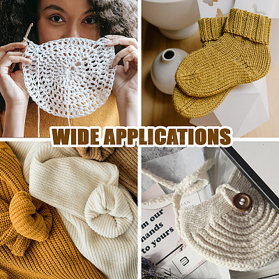 Wooden Square Frame Crochet Ruler DIY-WH0536-007-1