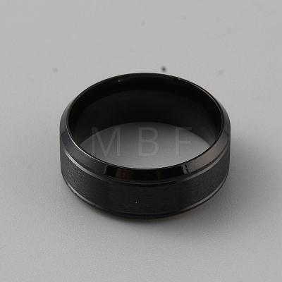 201 Stainless Steel Plain Band Ring for Men RJEW-WH0011-13A-1