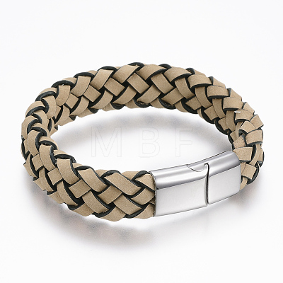 PU Leather Cord Bracelets BJEW-F288-13P-1