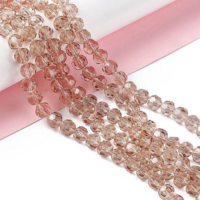 Glass Beads Strands EGLA-J042-8mm-21-1