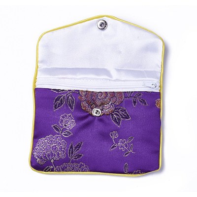 Embroidery Damask Cloth Pouches ABAG-WH0023-04A-02-1