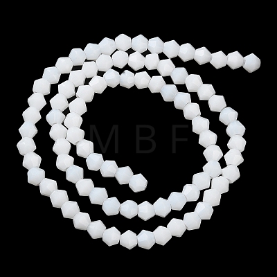 Opaque Solid Color Imitation Jade Glass Beads Strands EGLA-A039-P4mm-D15-1