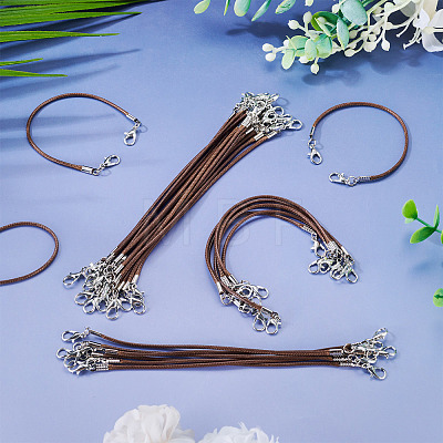 30Pcs Korean Waxed Polyester Cord Bracelet Making YC-TADJ0001-02C-1