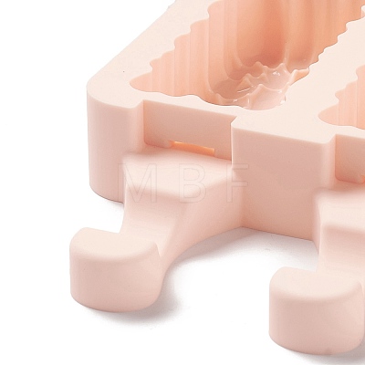 Food Grade DIY Rectangle Ice-cream Silicone Molds DIY-D062-03C-1