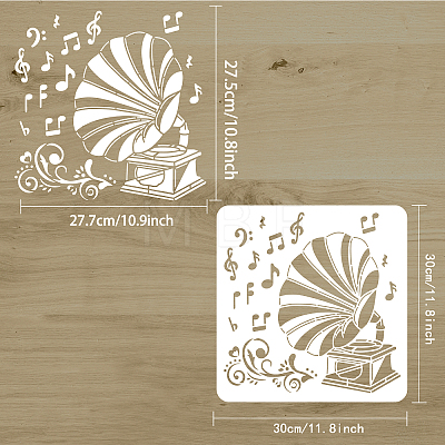 Plastic Reusable Drawing Painting Stencils Templates DIY-WH0172-985-1