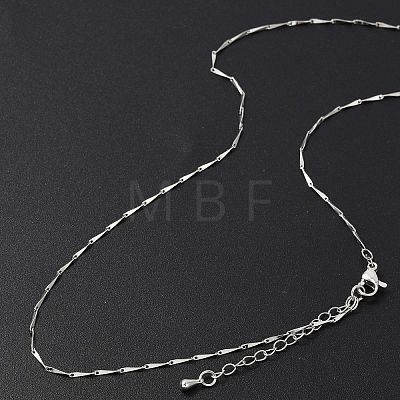 Brass Link Chain Necklaces for Women NJEW-D302-35P-1