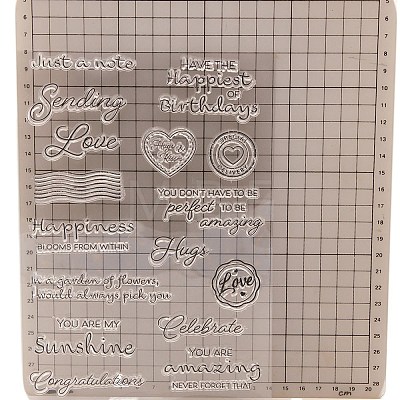 Blessing Words and Phrases Silicone Stamps PW-WG627C9-01-1