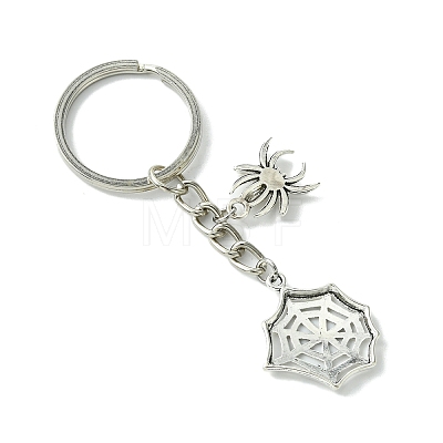 Tibetan Style Alloy Pendants Keychain KEYC-JKC00831-1