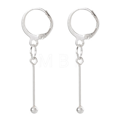 Brass Leverback Earring Findings EJEW-TAC00033-1