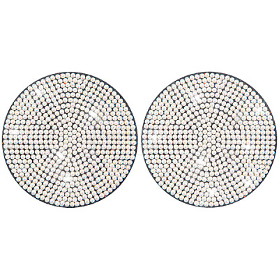 PVC Rhinestone Anti-slip Coaster PW-WGFA6AD-02-1