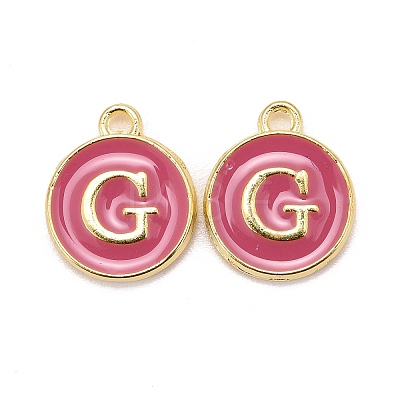 Golden Plated Alloy Enamel Charms LS-ENAM-S118-08G-1