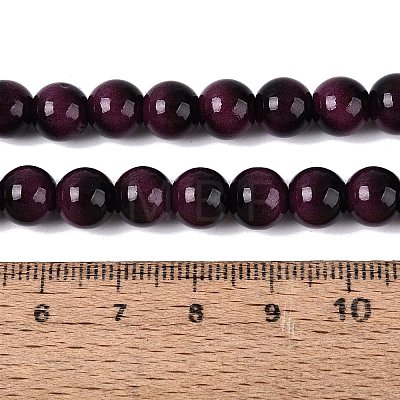 Imitation Tiger Eye Glass Beads Strands GLAA-Q106-03A-B09-1