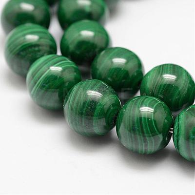 Natural Malachite Beads Strands G-F461-05-12mm-1