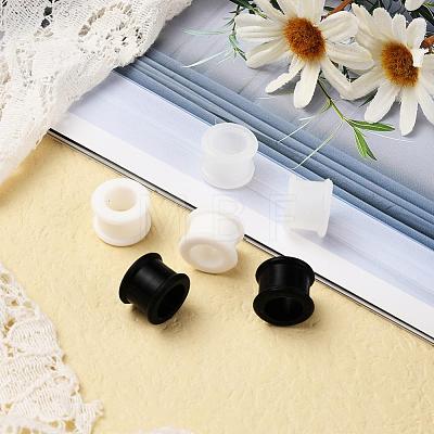 6Pcs 3 Colors Pulley Silicone Ear Gauges Flesh Tunnels Plugs FIND-YW0001-18D-1