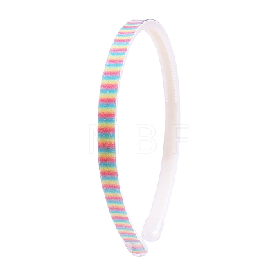 Cute Glitter ABS Plastic Hair Bands PW-WG6FA95-03-1