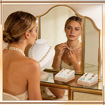6Pcs 4 Styles VelvetJewelry Display Stand Sets NDIS-DR0001-03-1