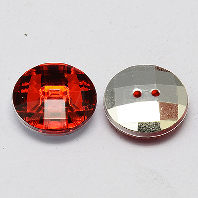 Taiwan Acrylic Rhinestone Buttons BUTT-F022-15mm-03-1