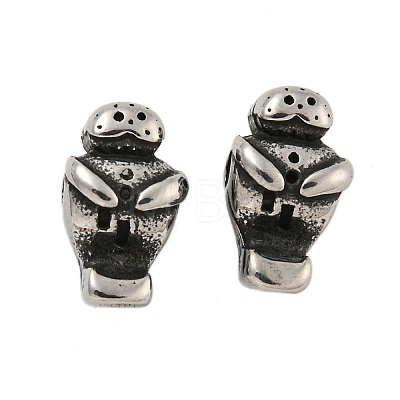 Animal 304 Stainless Steel Beads STAS-E214-11AS-11-1