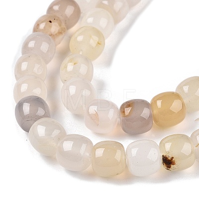 Natural White Agate Beads Strands G-T138-135-1