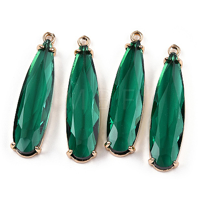Transparent Glass Pendants X-GLAA-T007-15D-1